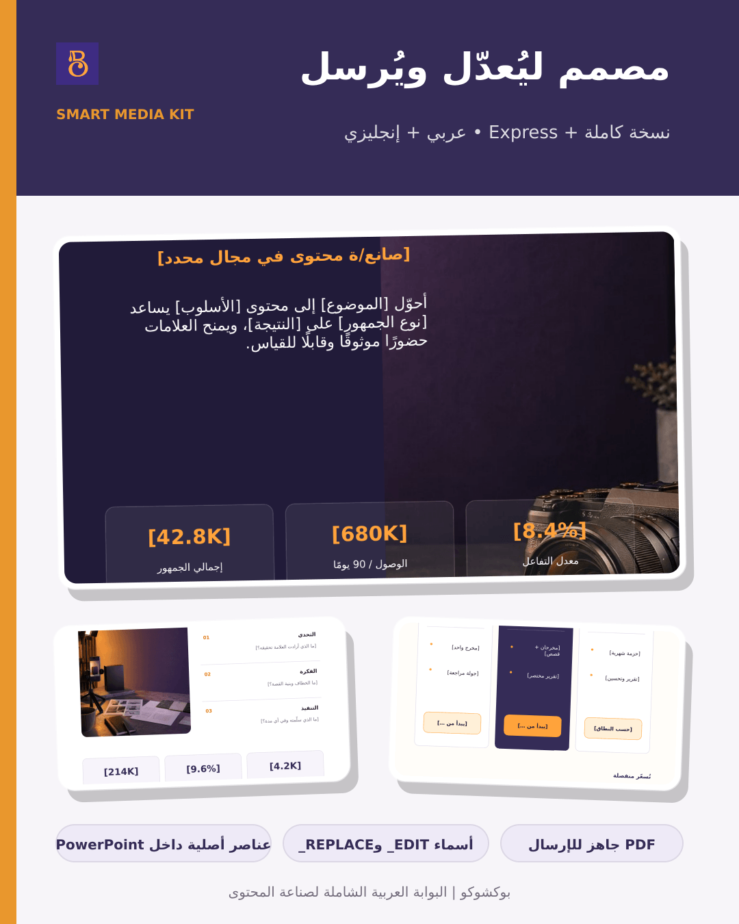 معاينة ملف التعريف المهني القابل للتعديل